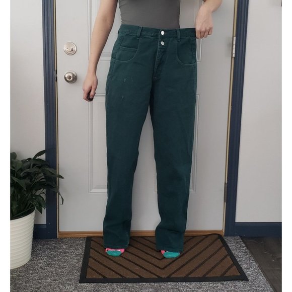 90s Green Guess Jeans Long‎ Length - Picture 4 of 8